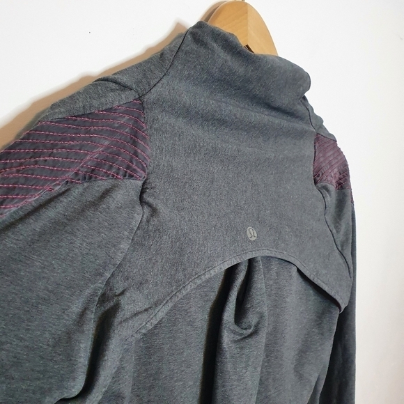 Lululemon Sway Jacket Dark Grey & Señorita Pink Size 4 - Picture 8 of 12